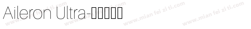Aileron Ultra字体转换